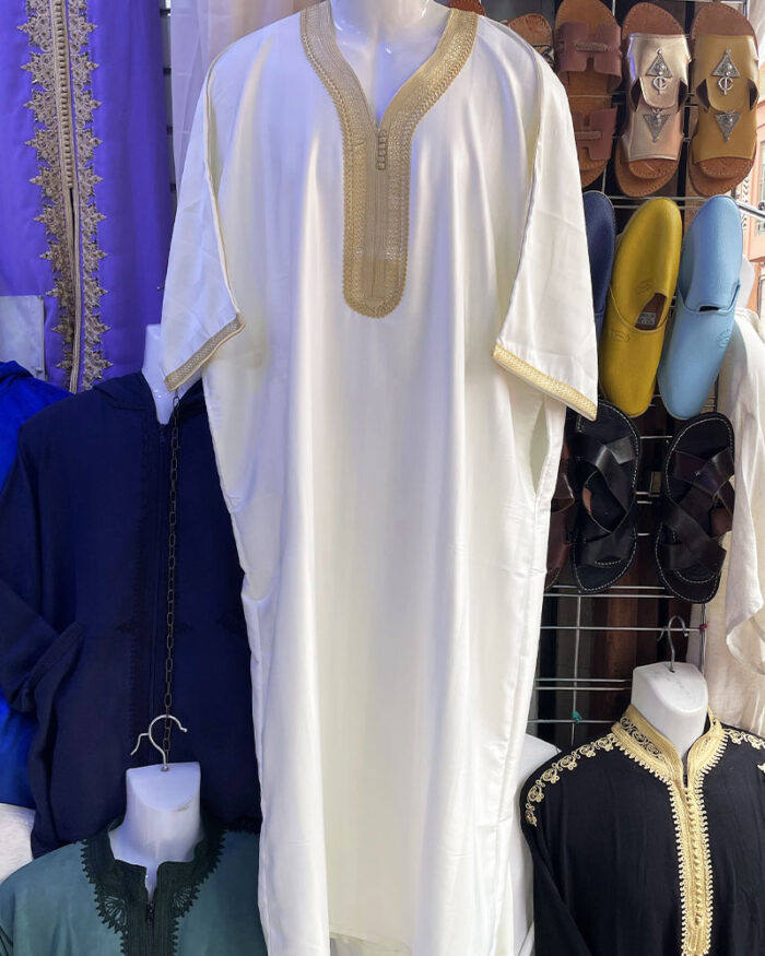 Djellaba Gandoura homme Jawhara - Bazar Shop Morocco