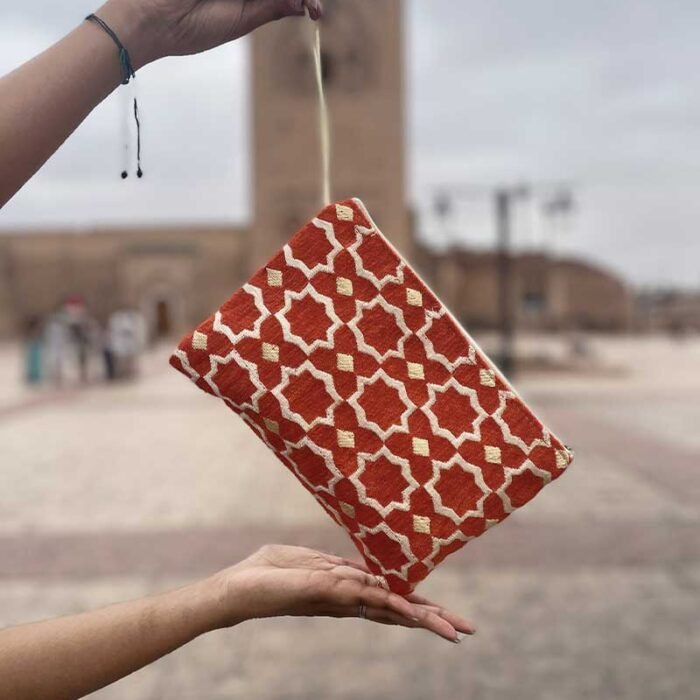 Petite-pochette-marocaine-orange
