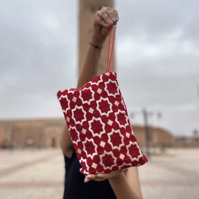 Petite-pochette-marocaine-rouge
