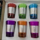 Verres à thé colorés marocains
