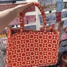 sac cabas à effet zellige marocain