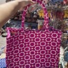 sac cabas à effet zellige marocain