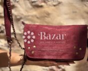 Burgundy Moroccan Handbag - sac à main bordeaux