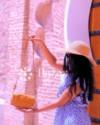 sac à main caramel marocain - bazar Shop Morocco - Caramel Moroccan Handbag