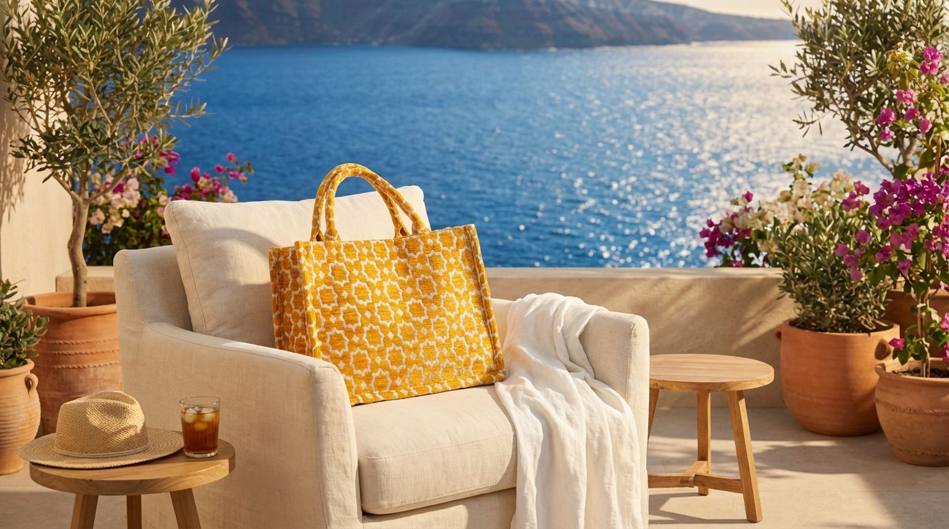 Moroccan bag yellow